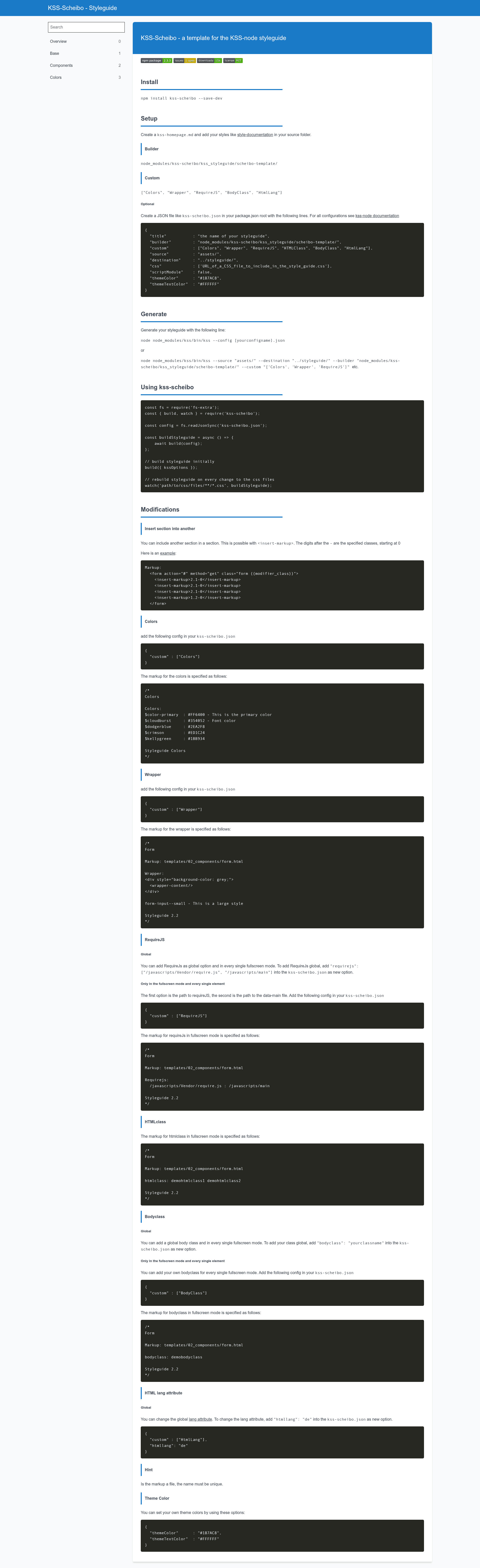 screenshot of KSS-Scheibo on template0.com