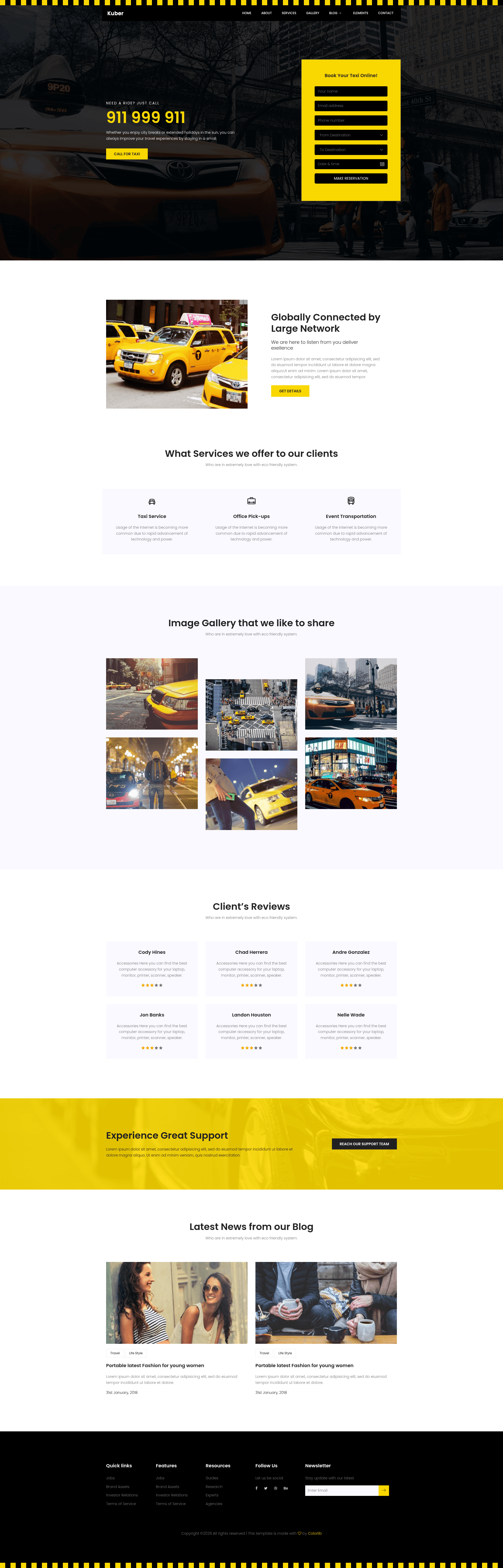screenshot of Taxi on template0.com