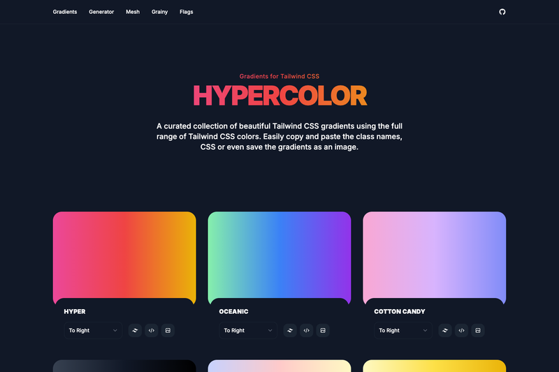 Image for Hypercolor on template0.com