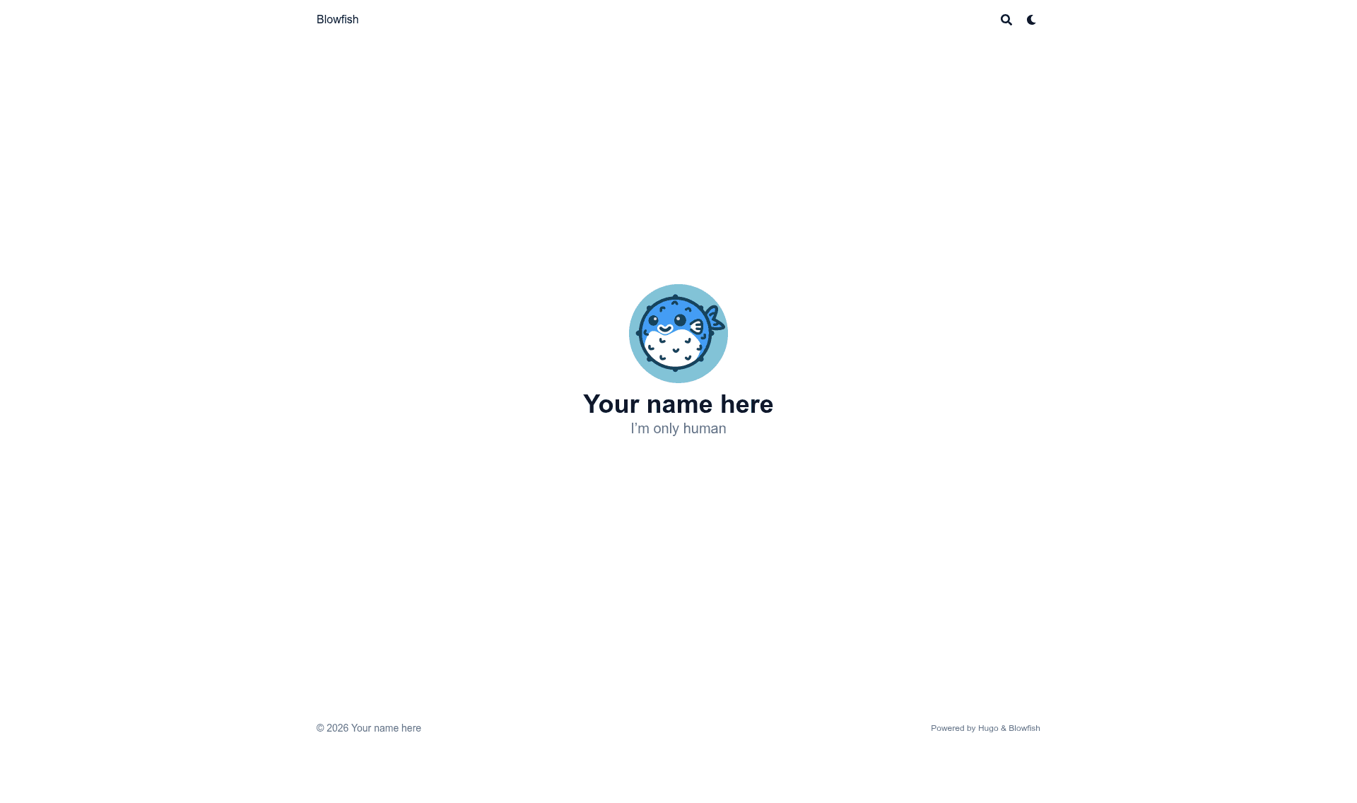 screenshot of Blowfish Template on template0.com