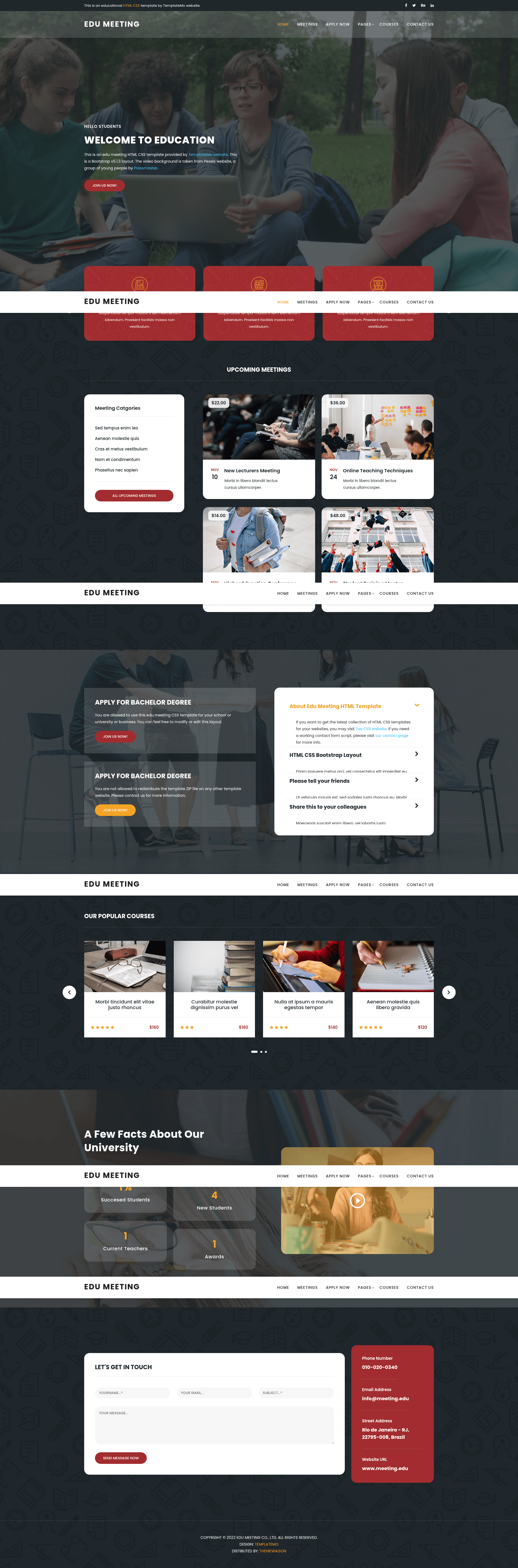 screenshot of Edu Meeting on template0.com