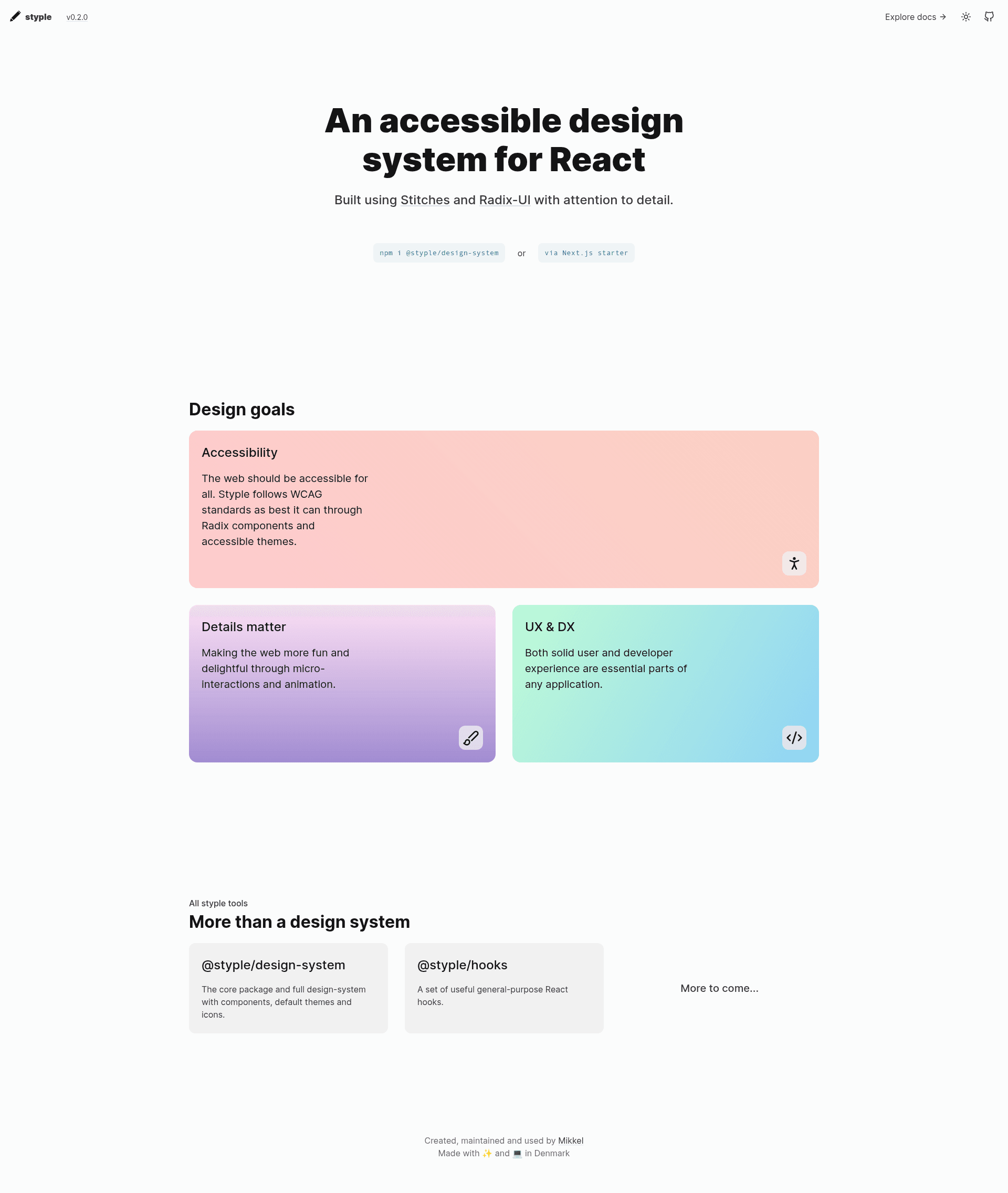 screenshot of styple on template0.com