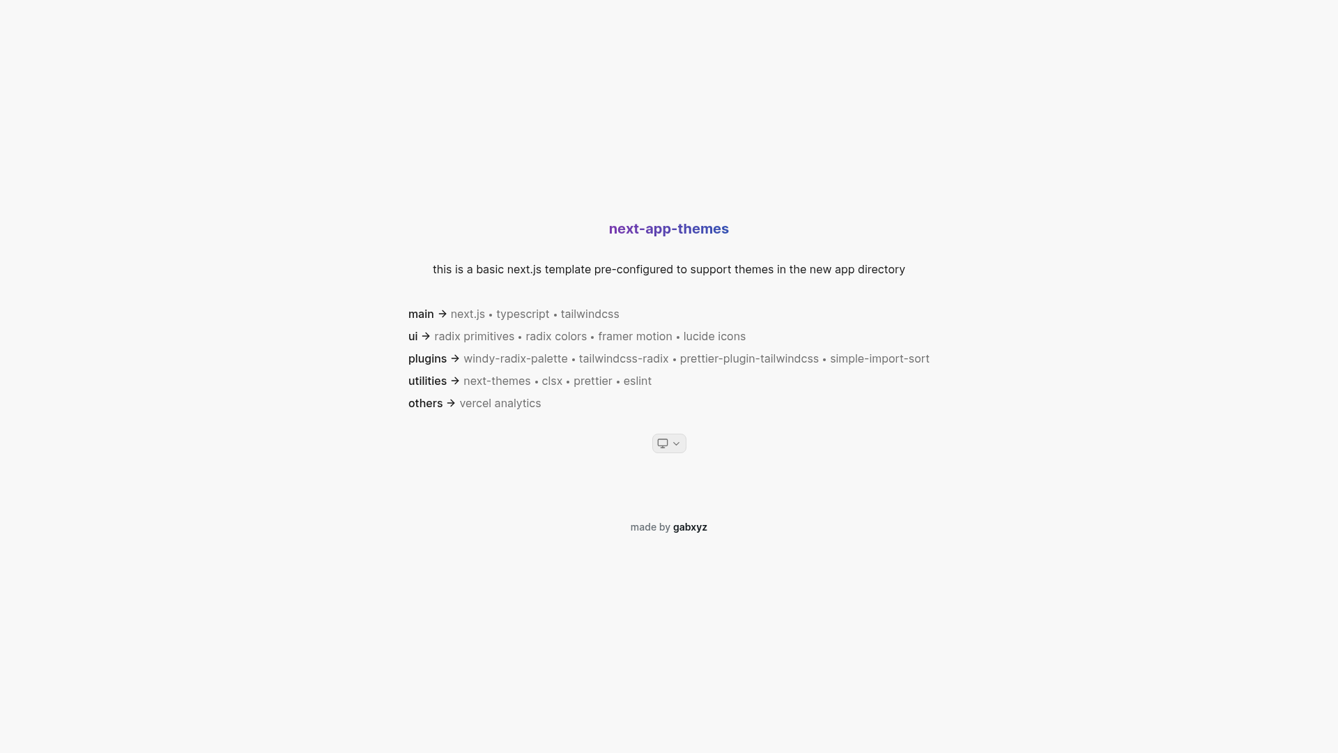 screenshot of next-app-themes on template0.com