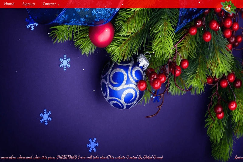 Image for Christmas Event Website Template on template0.com Image for Christmas Event Website Template on template0.com