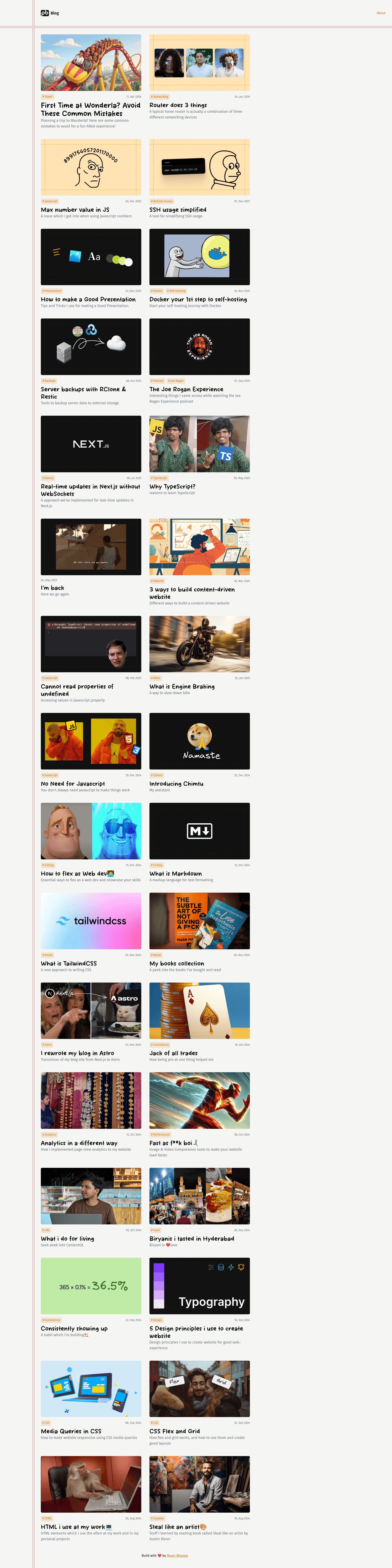 screenshot of Astro Starter Kit: Blog on template0.com