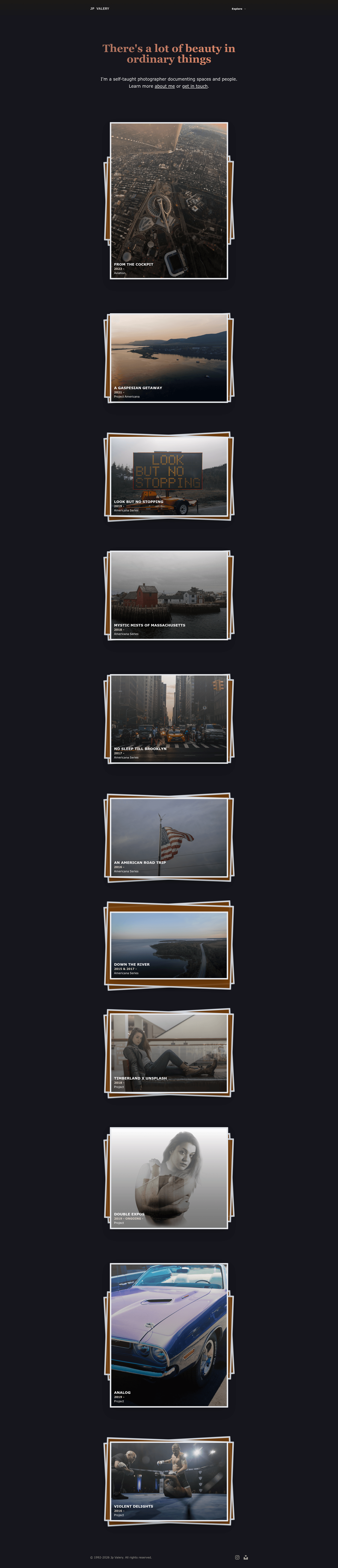 screenshot of Photo Portfolio V3 on template0.com