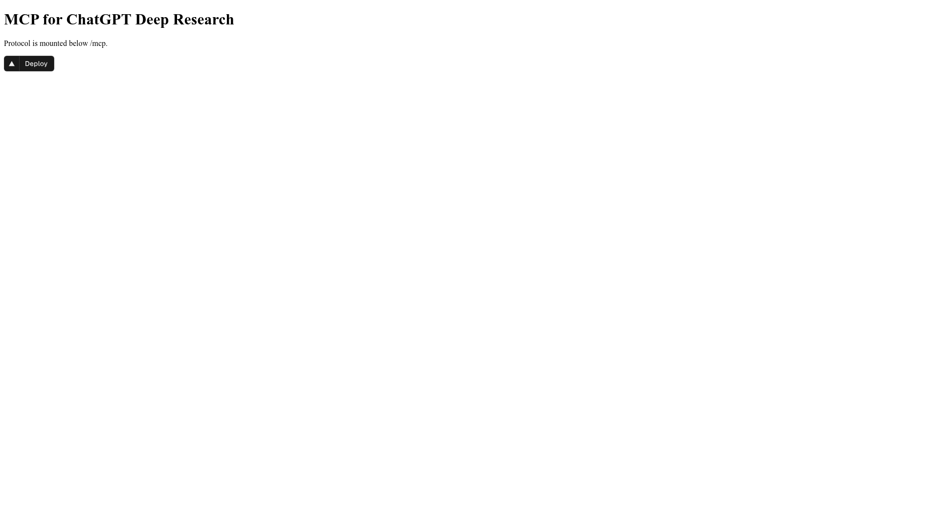screenshot of MCP Server for ChatGPT Deep Research on template0.com