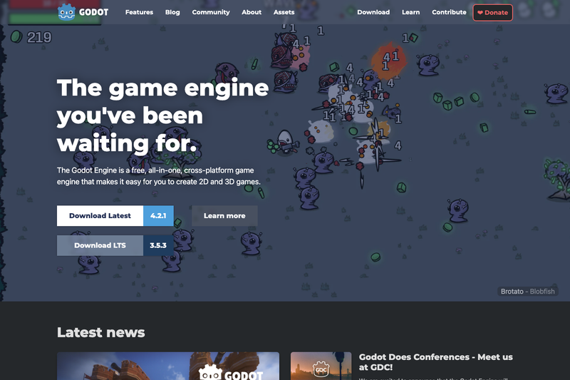 Image for Godot Website on template0.com Image for Godot Website on template0.com