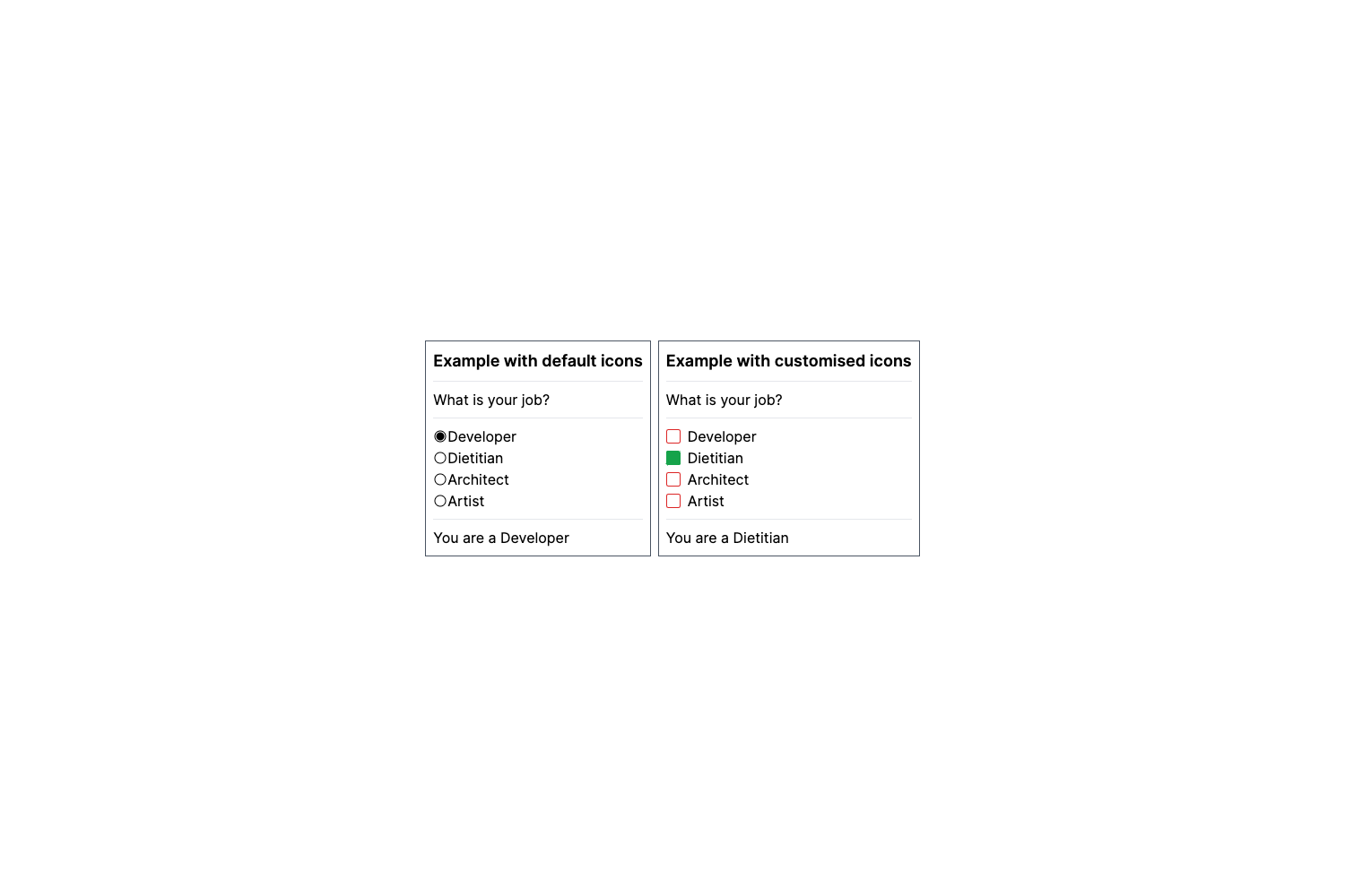 FT Form Components preview