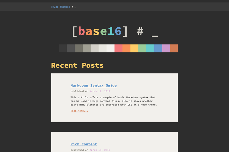 Image for Base16 on template0.com Image for Base16 on template0.com