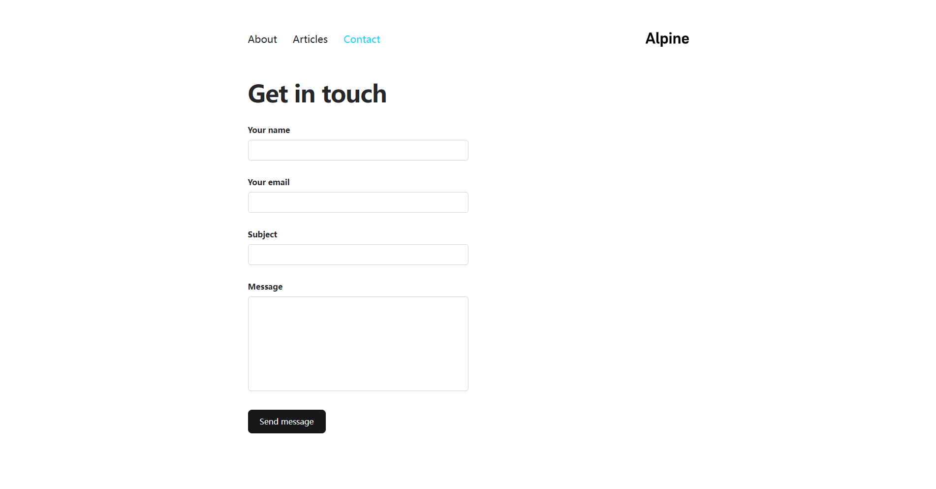 Image for Alpine Blog(blog nextjs template) on template0.com