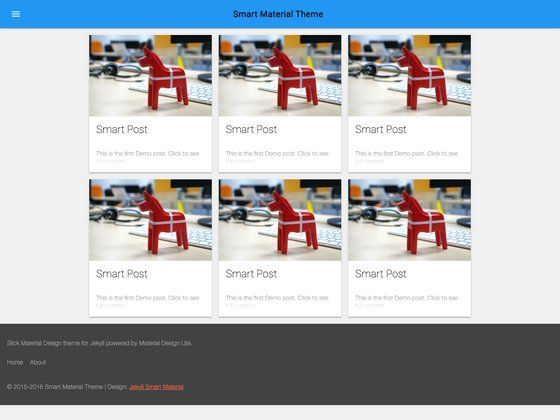 Image for Jekyll Smart Material on template0.com