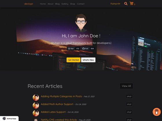 Image for devlopr-jekyll on template0.com Image for devlopr-jekyll on template0.com