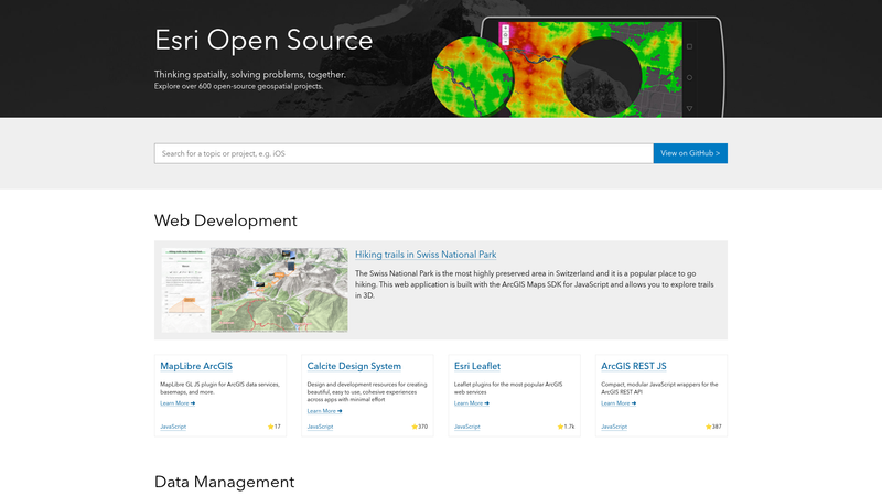 Image for esri.github.io on template0.com
