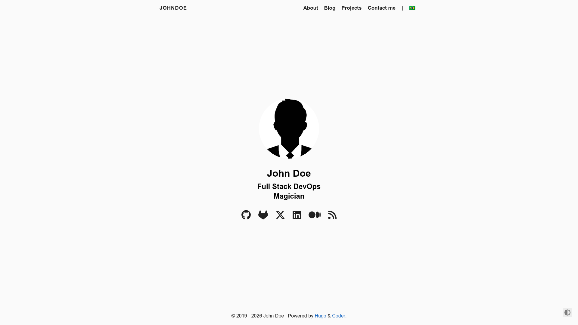 screenshot of Coder on template0.com