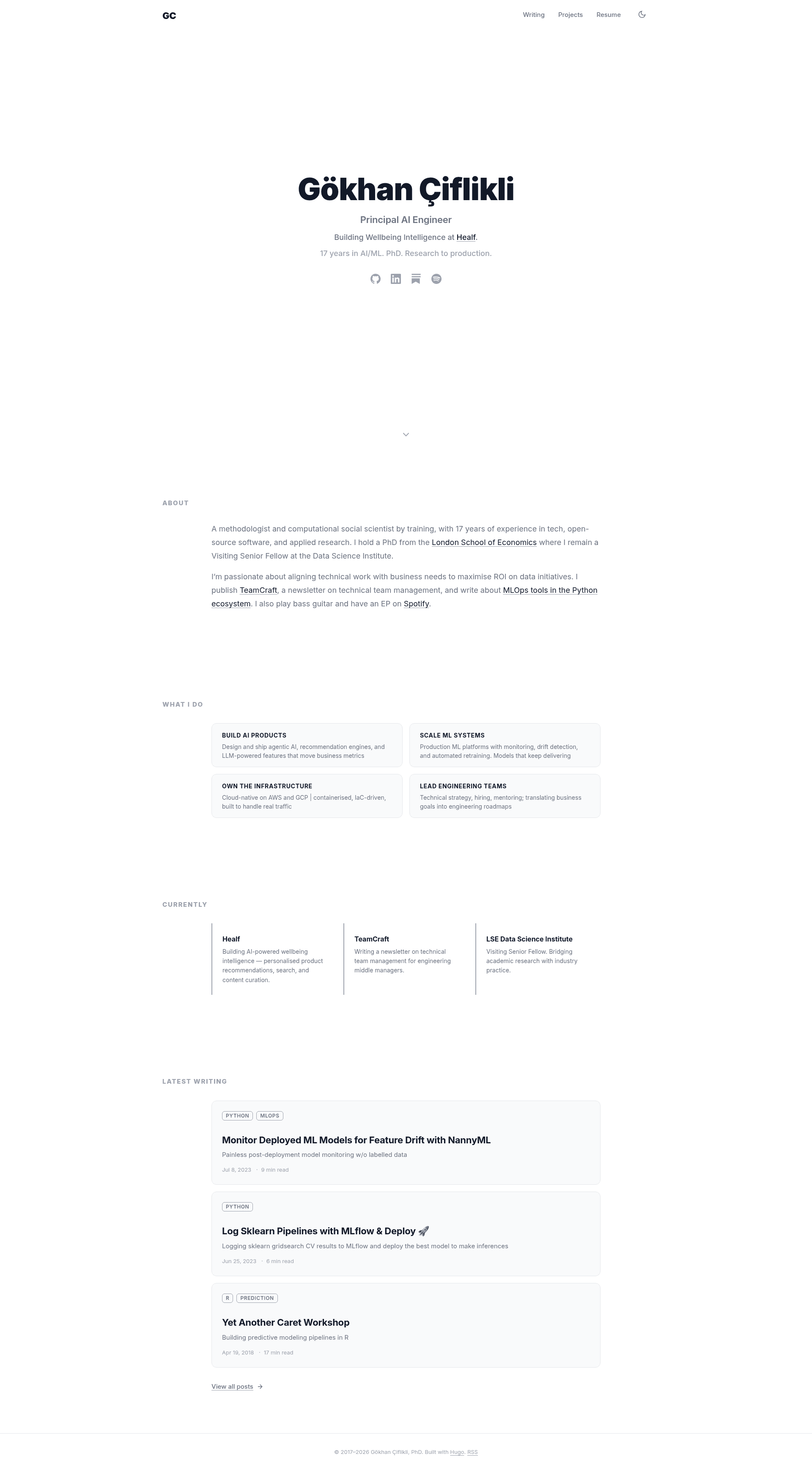 screenshot of Personal Website on template0.com