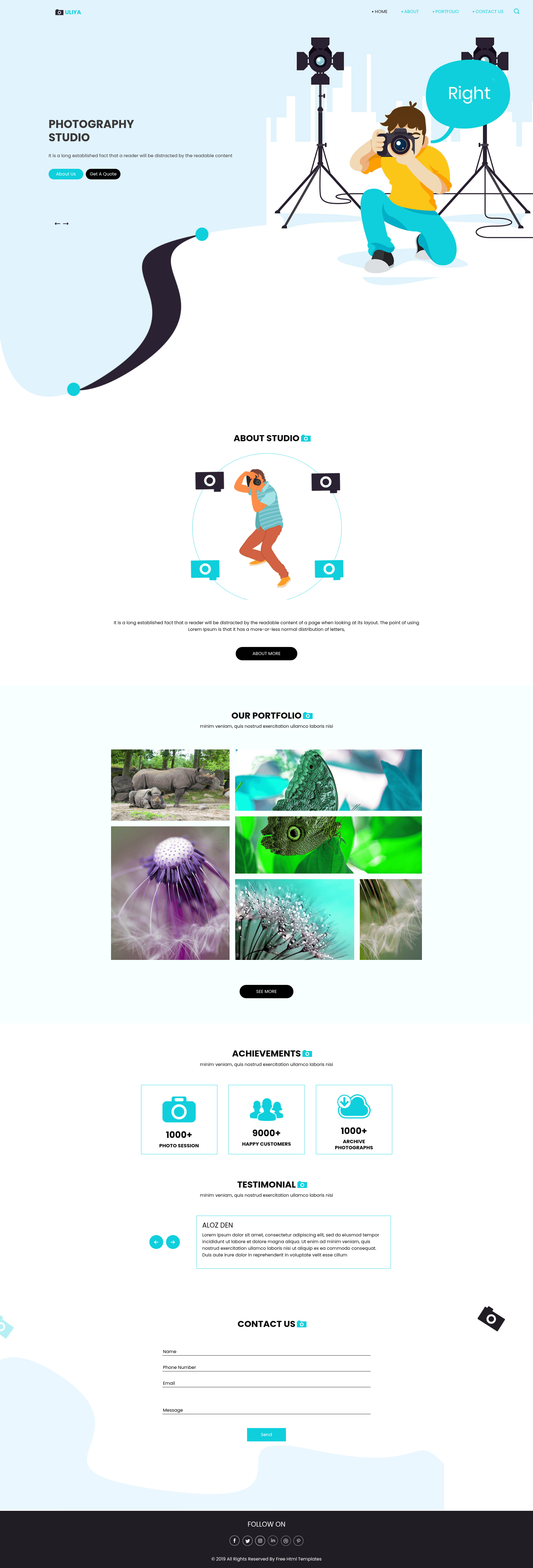 screenshot of Uliya on template0.com