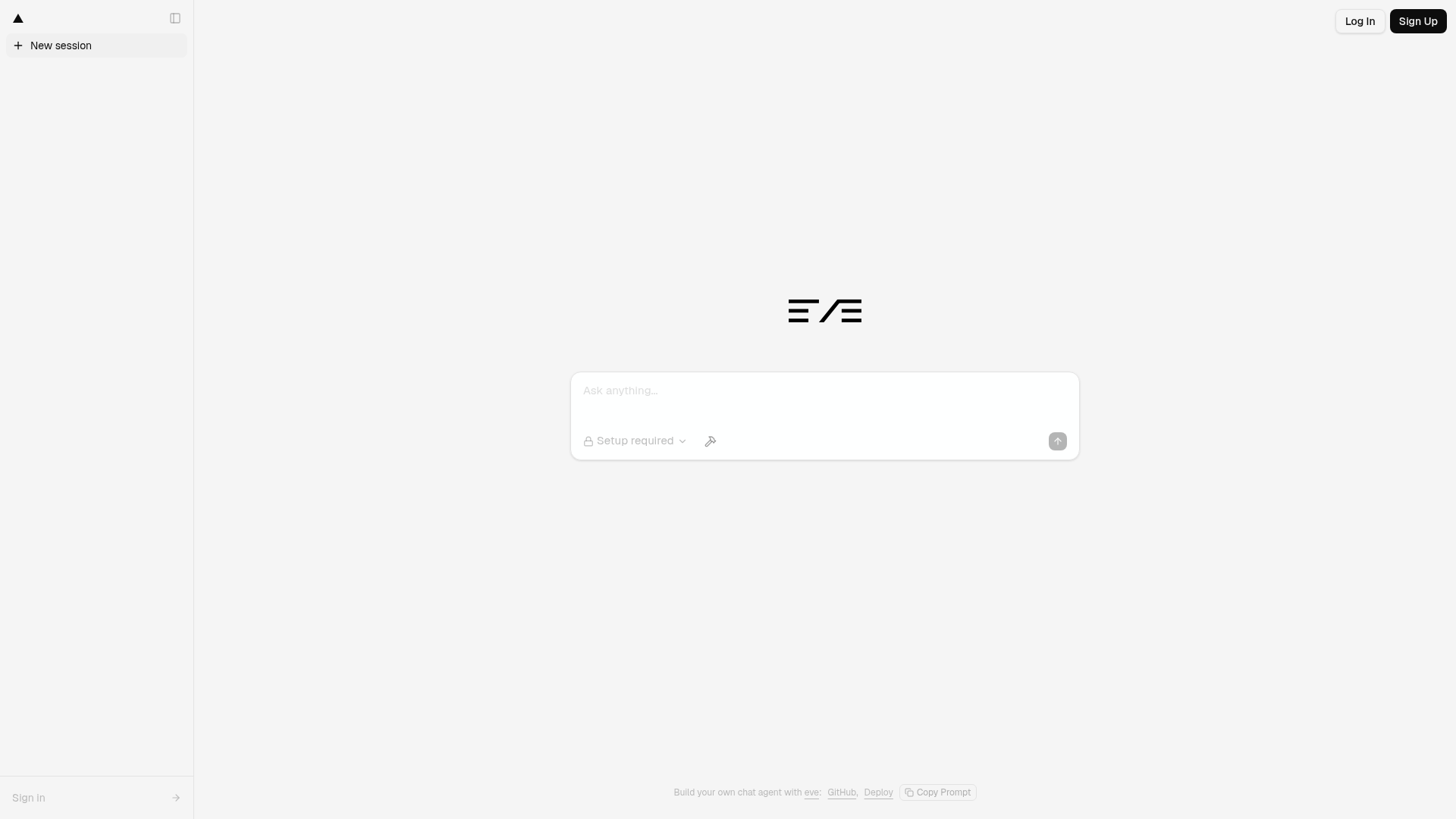 screenshot of eve Chat Template on template0.com