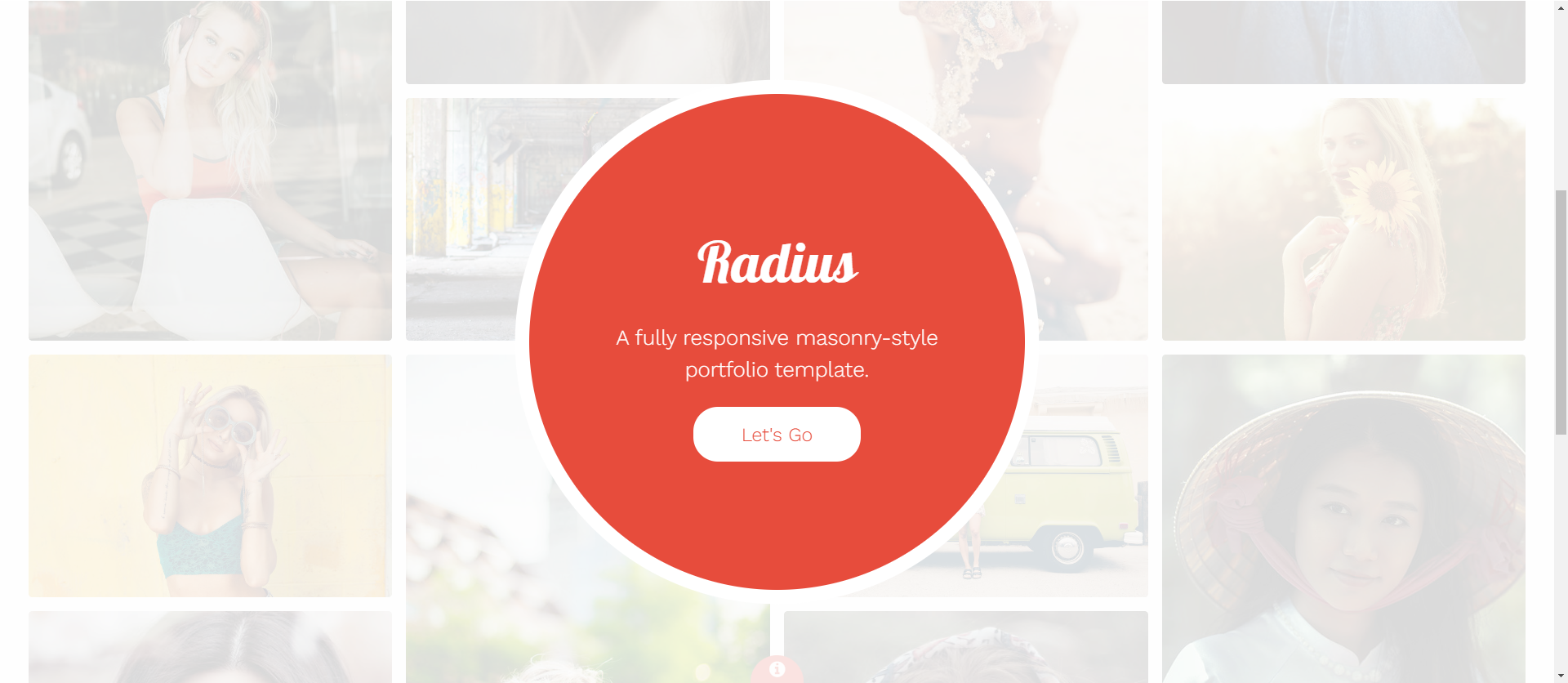 Radius preview