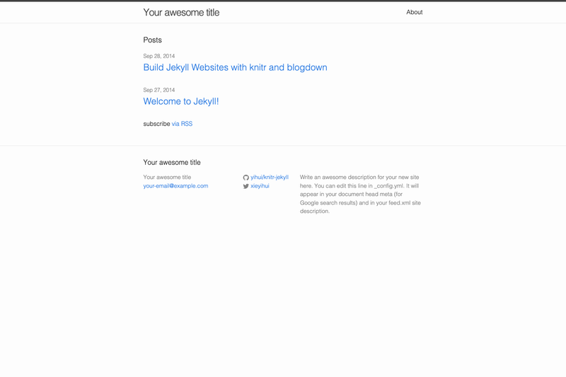 Image for Blogdown Jekyll on template0.com