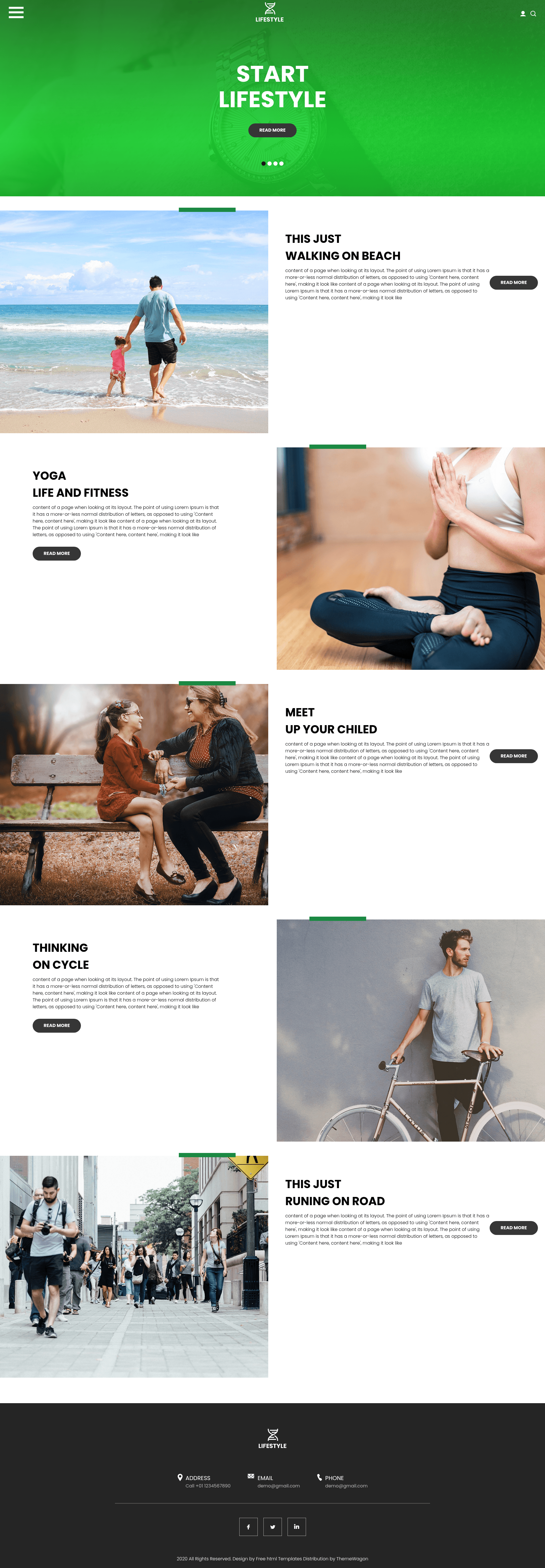 screenshot of LifeStyle – Free Bootstrap 4 Fitness Website Template on template0.com
