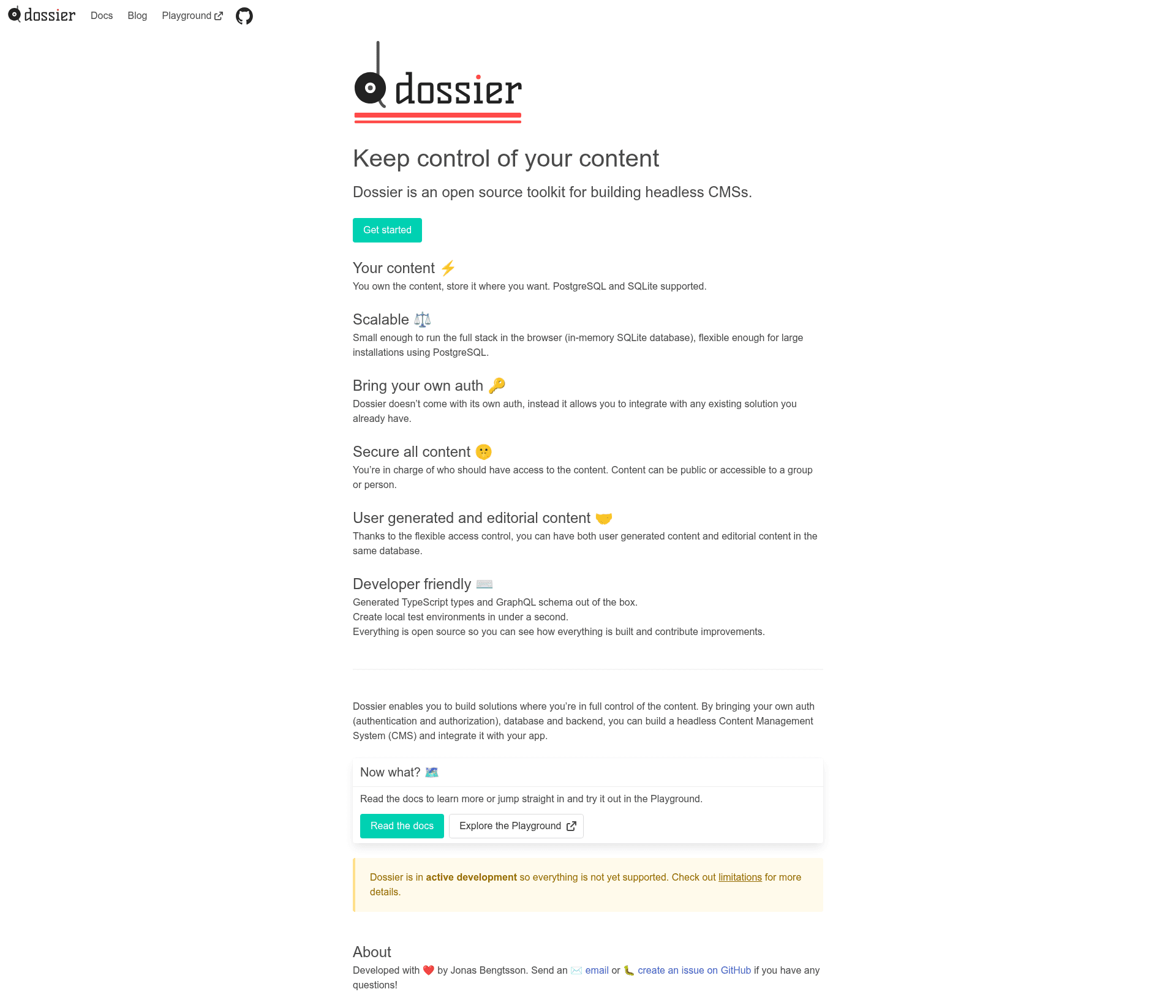screenshot of Dossier Astro SQLite App on template0.com