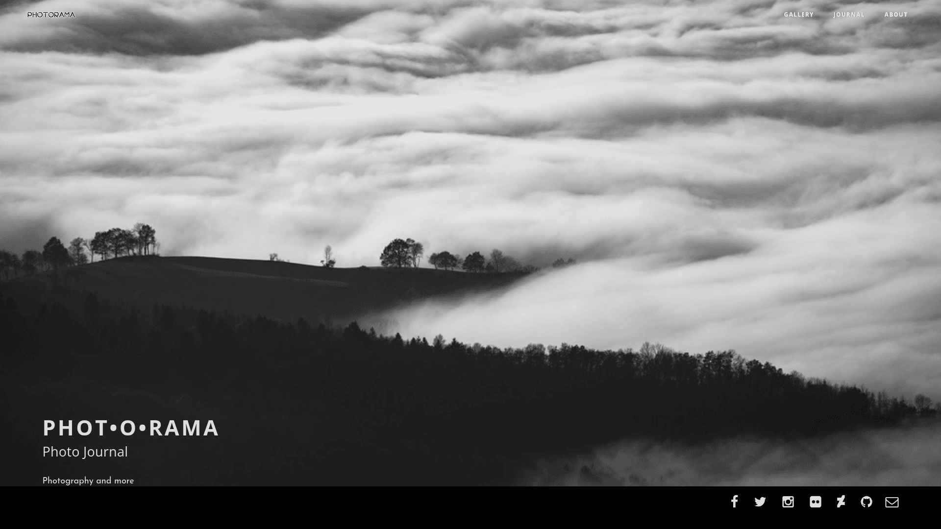 screenshot of PHOTORAMA on template0.com