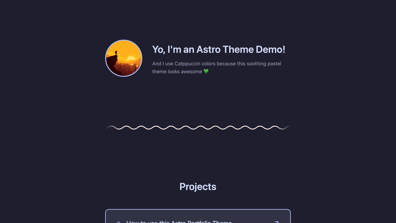 Image for Astro Portfolio Template on template0.com Image for Astro Portfolio Template on template0.com