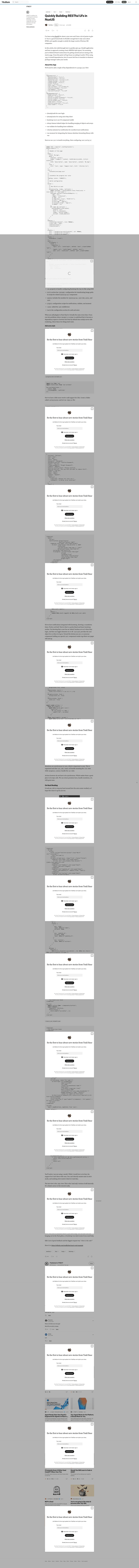 screenshot of Nuxt CRUD Example on template0.com