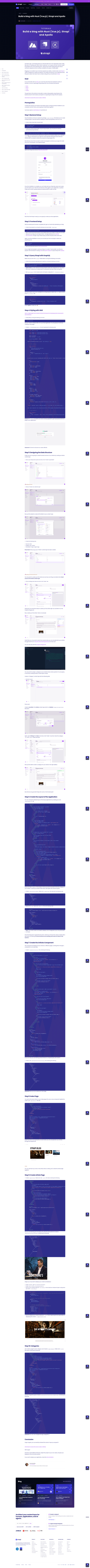 screenshot of Strapi Starter Nuxt Blog on template0.com