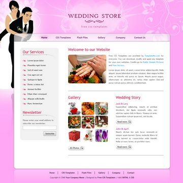 Image for Wedding Store on template0.com Image for Wedding Store on template0.com