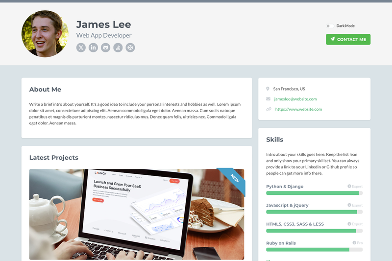 Image for Developer Theme on template0.com Image for Developer Theme on template0.com