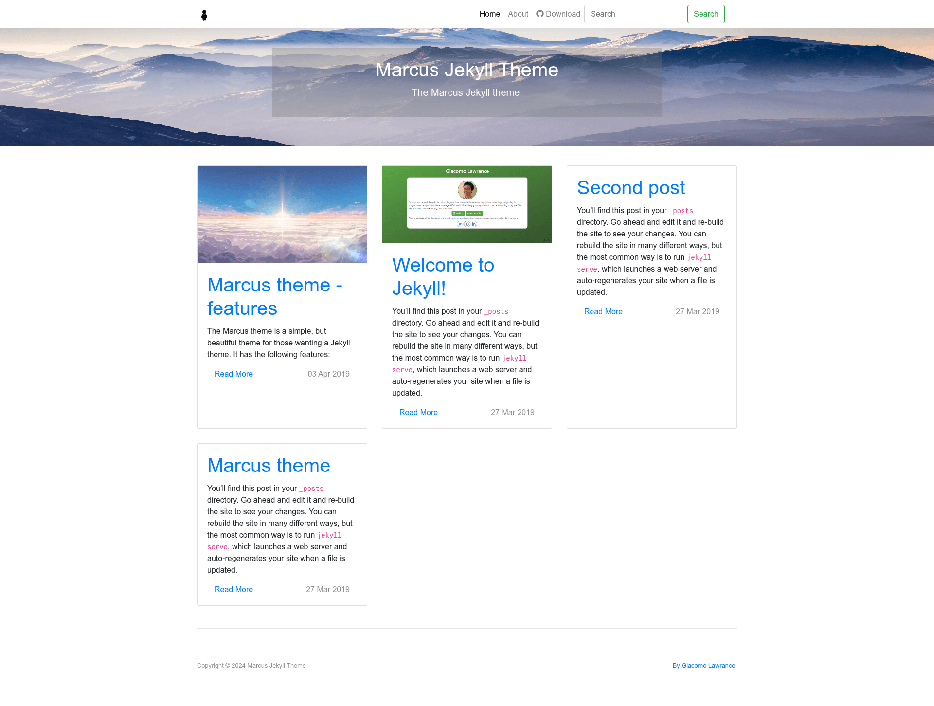 screenshot of Marcus on template0.com