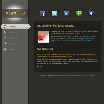 Image for Mini Social on template0.com Image for Mini Social on template0.com