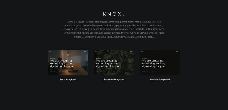 Image for KNOX(coming soon html template) on template0.com Image for KNOX(coming soon html template) on template0.com