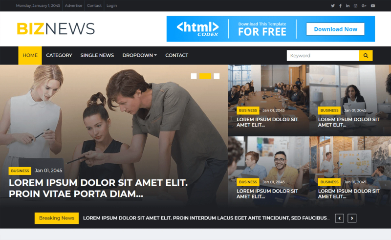Image for Biznews on template0.com