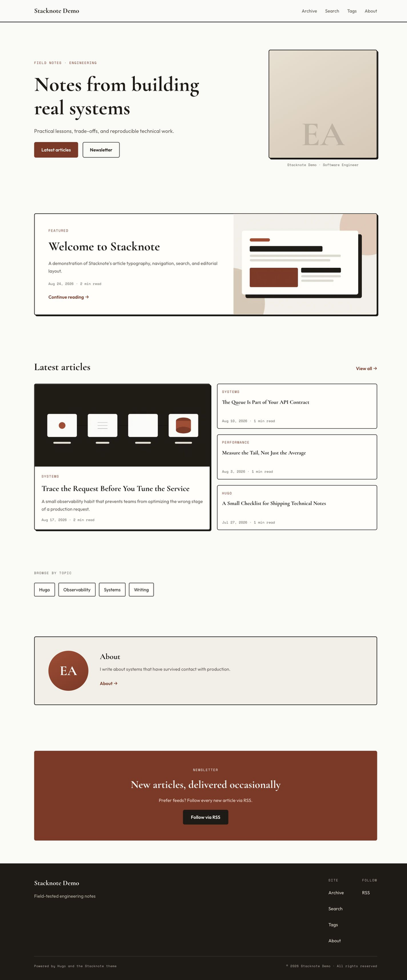 Image for Stacknote on template0.com Image for Stacknote on template0.com