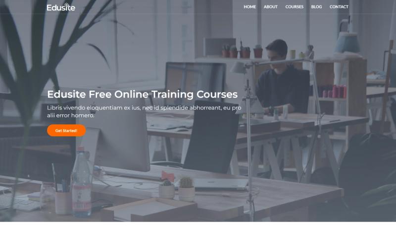 Image for Edusite – Free Bootstrap Education Template on template0.com