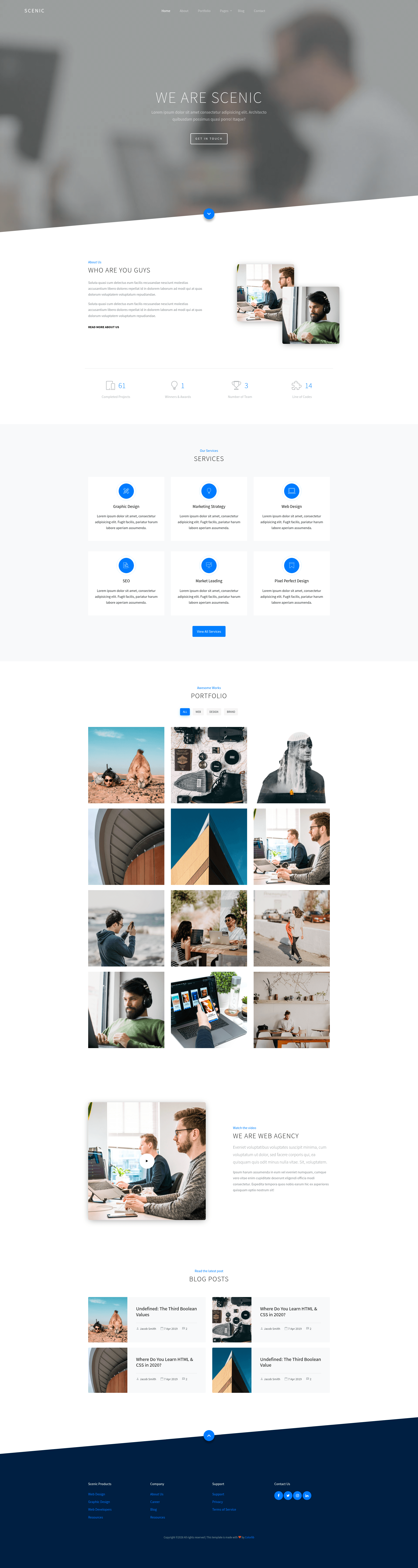 screenshot of Scenic on template0.com