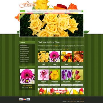 Image for Floral Shop on template0.com Image for Floral Shop on template0.com