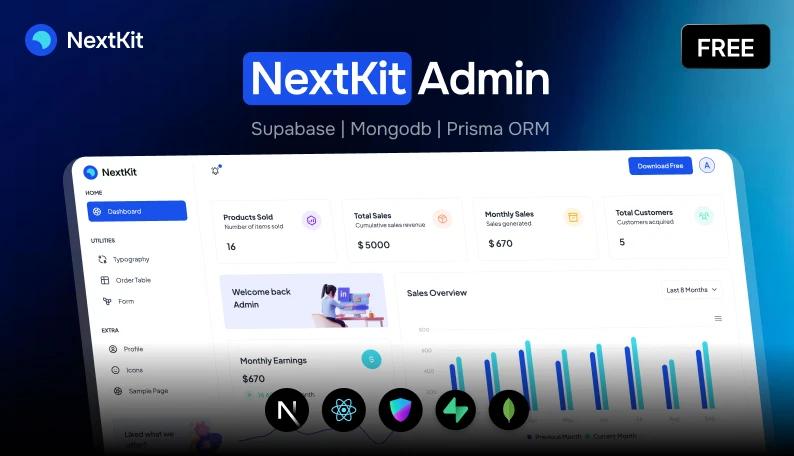 Nextkit Admin Starter Kit preview