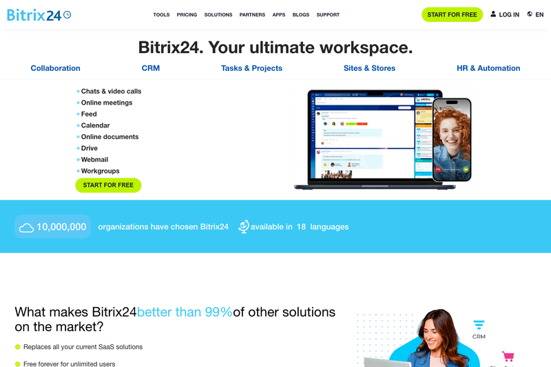 Image for Bitrix24 Clone on template0.com Image for Bitrix24 Clone on template0.com