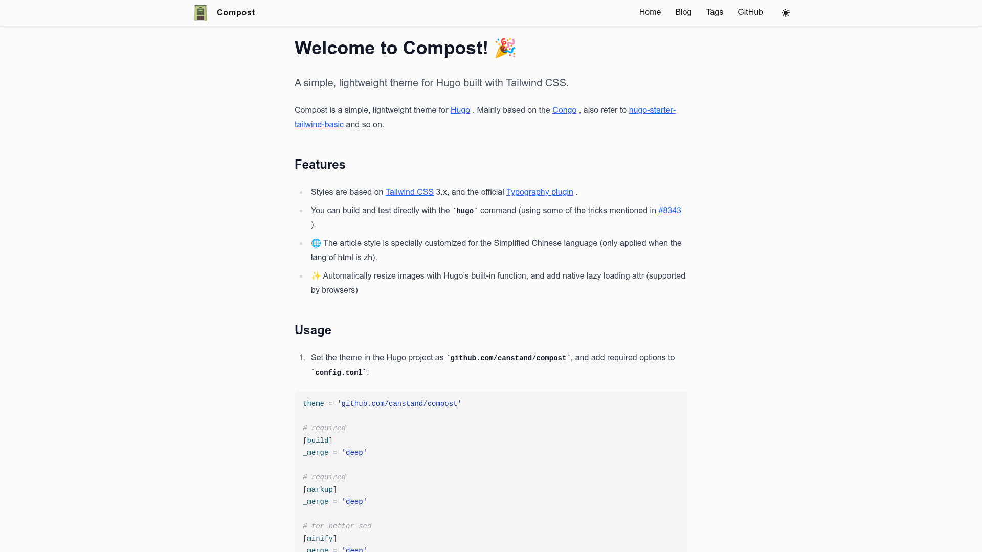Compost preview