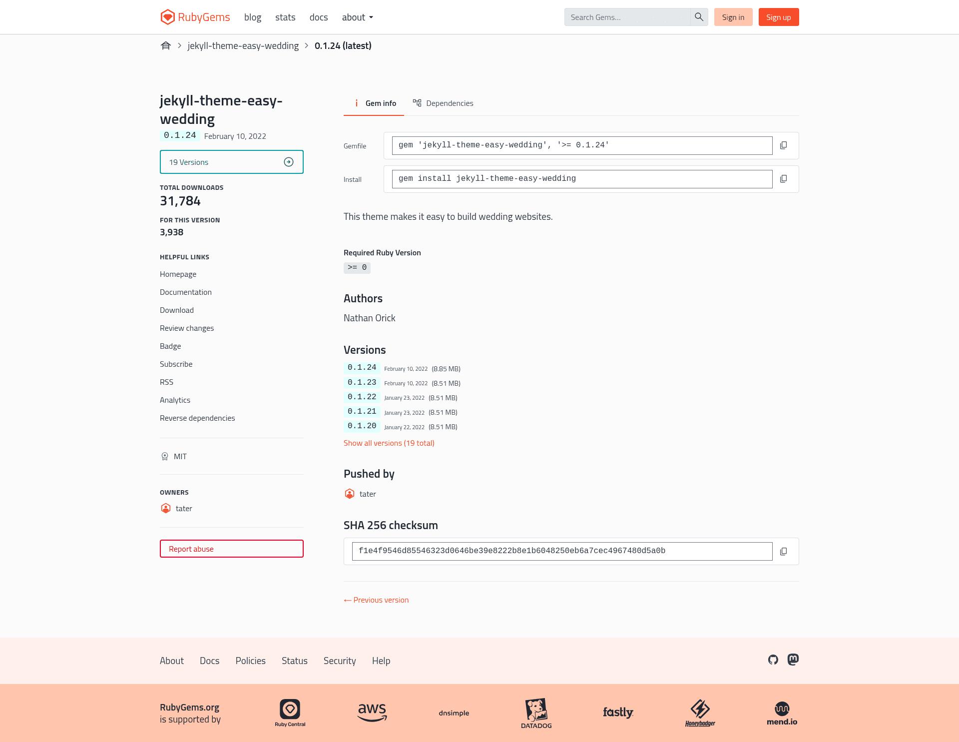 screenshot of jekyll-theme-easy-wedding on template0.com