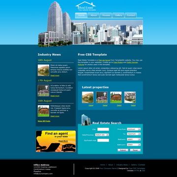 Image for Real Estate Template on template0.com Image for Real Estate Template on template0.com