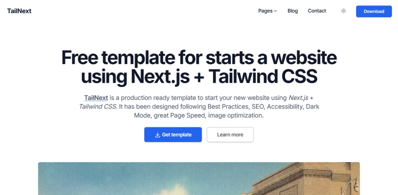 Image for Tailnext(business nextjs template) on template0.com