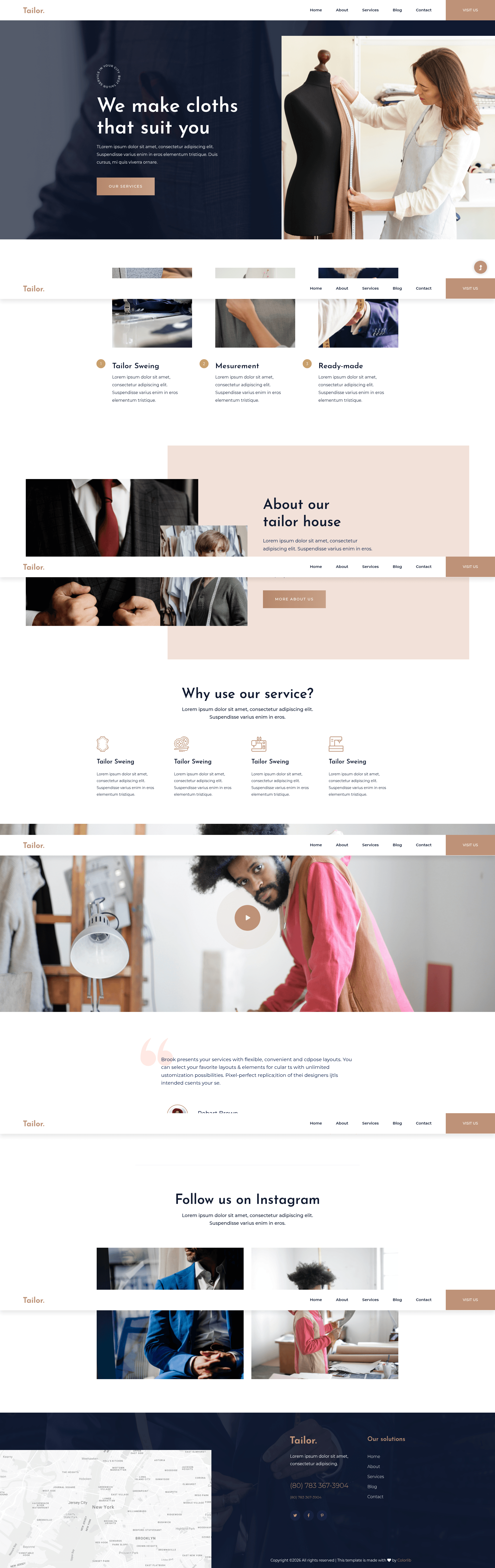 screenshot of Tailor on template0.com