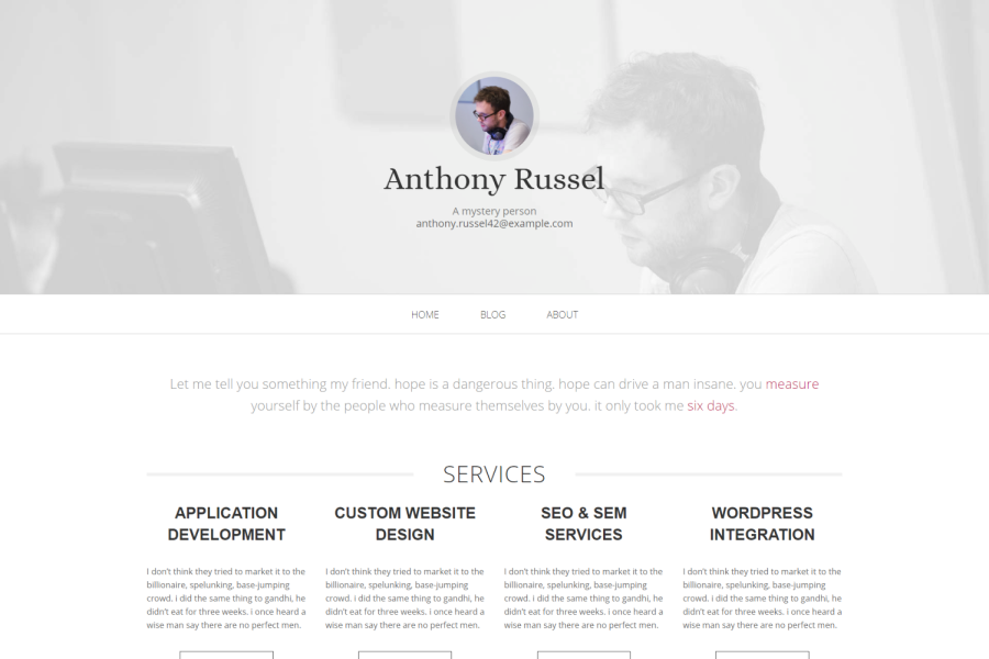 Initio theme preview