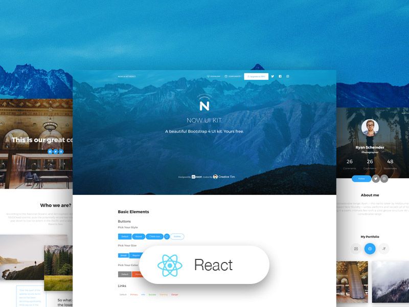 Image for Now UI Kit React on template0.com Image for Now UI Kit React on template0.com