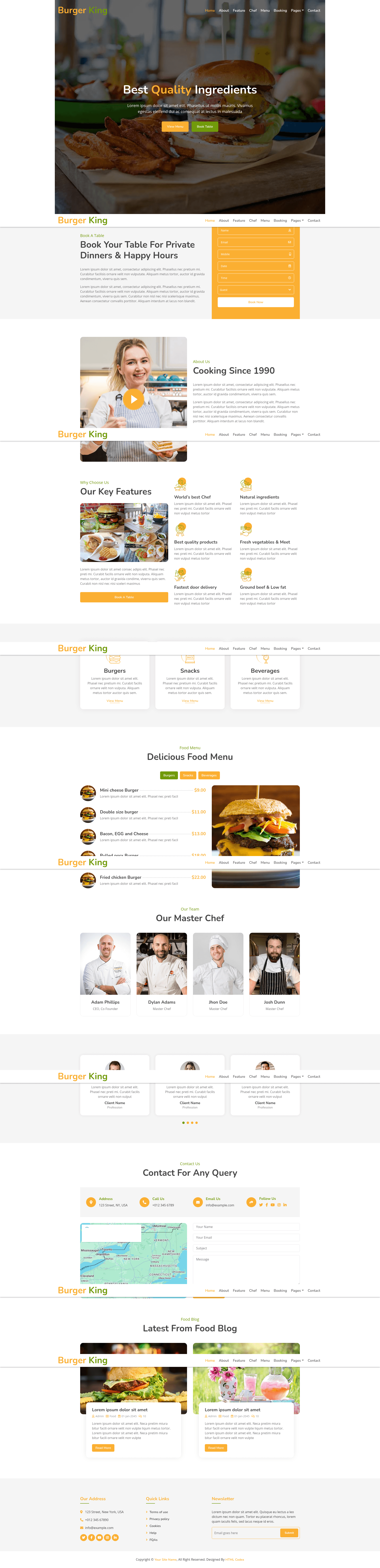 screenshot of BurgerKing on template0.com